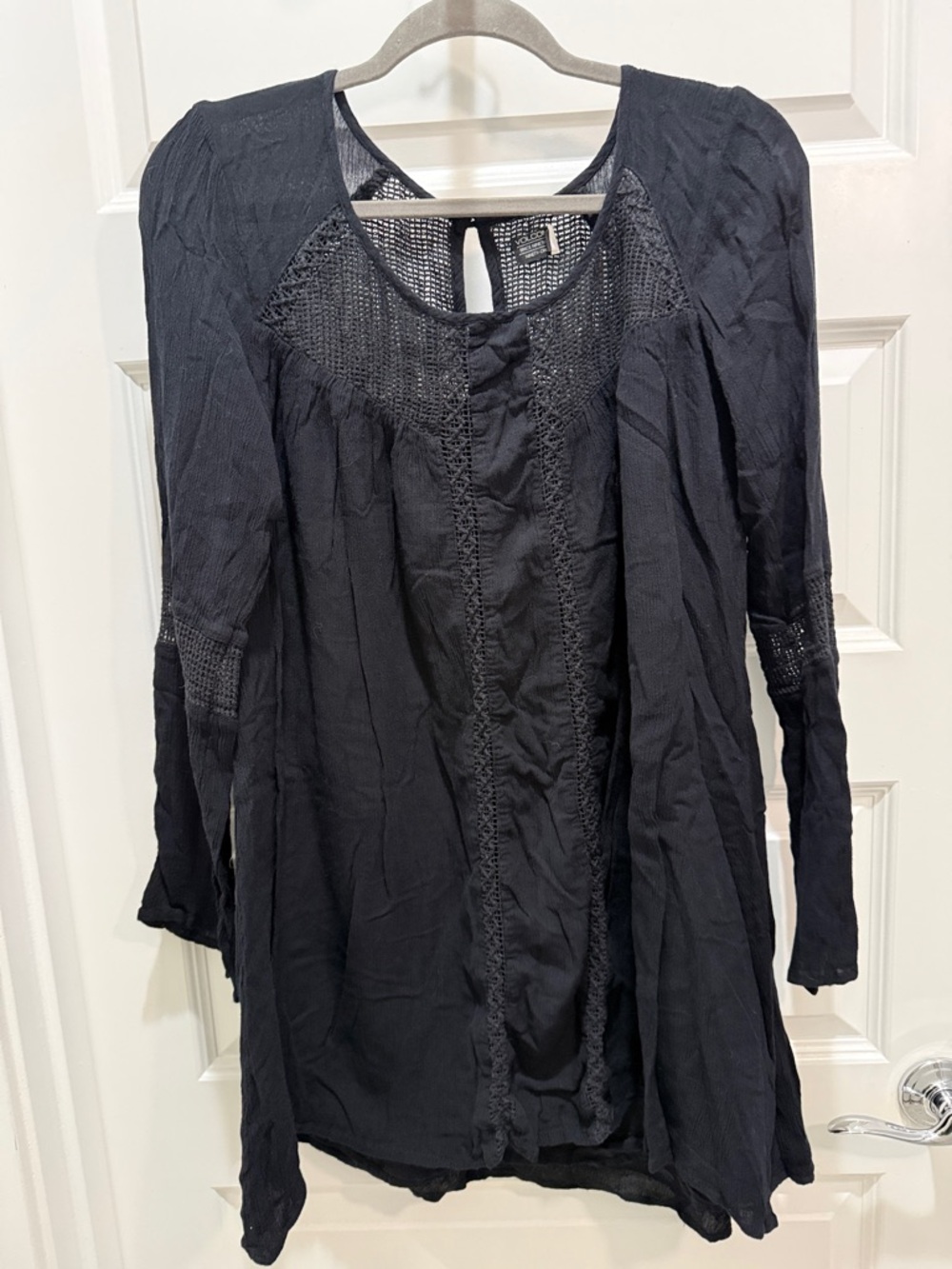 Volcom Black Crochet Dress